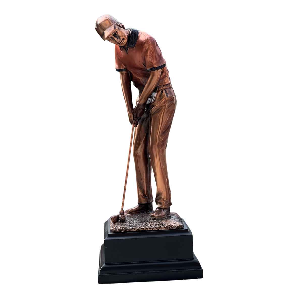 Figura Poliresina Jugador de Golf + Grabado Personalizado