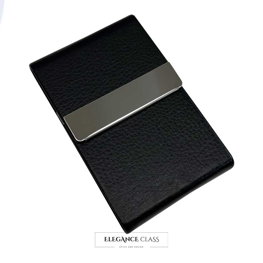 Cigarrera Eco Cuero Black + Grabado Personalizado
