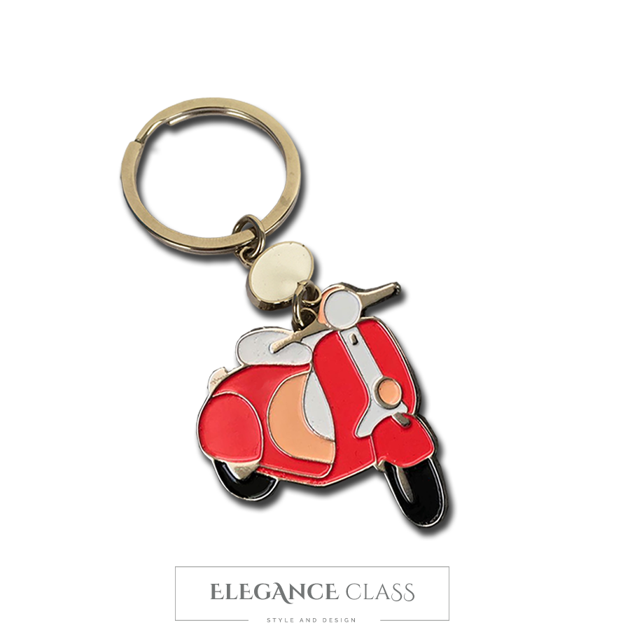 Llavero Moto Vespa 2 - VESPA ROJO