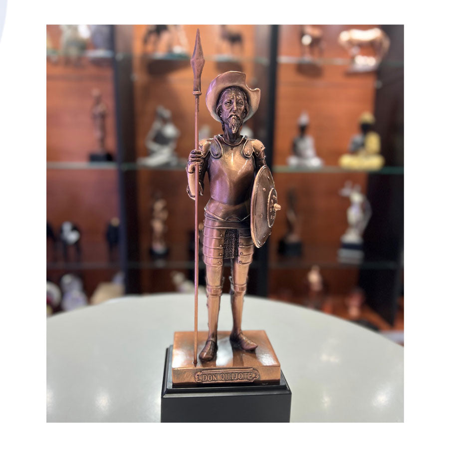 Figura Quijote de la Mancha + Grabado Personalizado
