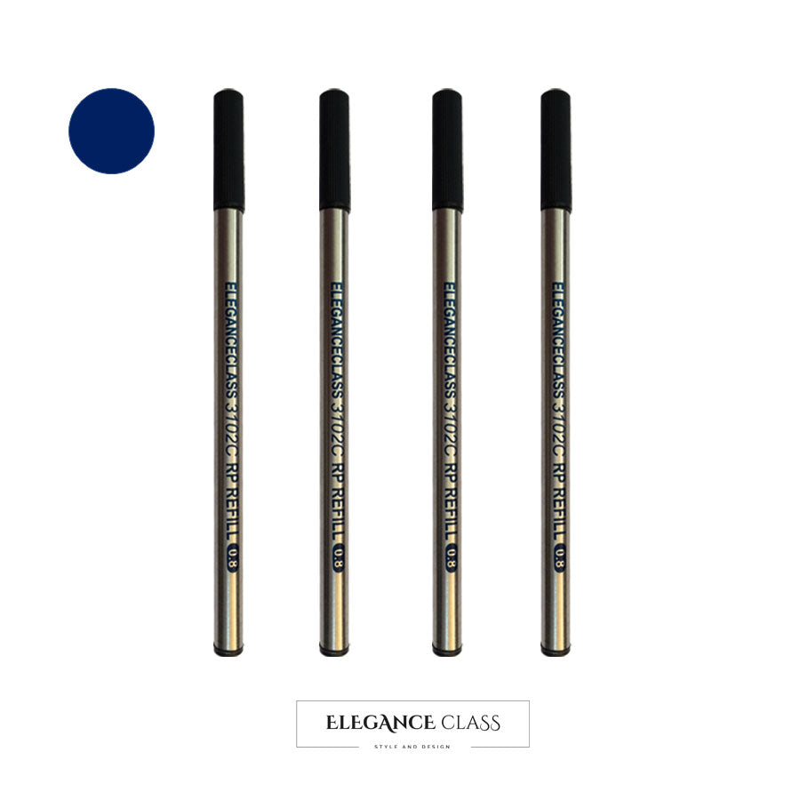 Pack 4 Repuestos Tinta Roller Azul Elegance